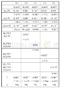 《表3 居民部门的回归结果》