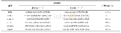 《表1 RT-PCR各基因引物序列》