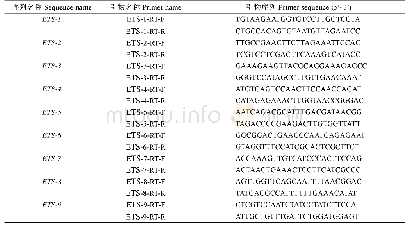 表2 Ets基因定量引物
