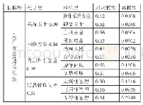 表3 评价指标权重结果一览表