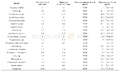 Table 1 SSU rDNA polymorphisms and rDNA copy numbers of the 20 species