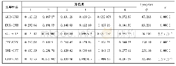 表5 日内高低位频幅波动率滞后检验结果