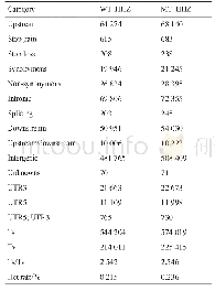 《表2 SNPs分布区间及数目》