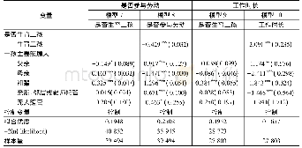 《表3 中介效应分析结果：隔代照料对劳动供给的影响研究》