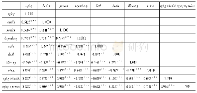 表2 解释变量相关系数矩阵