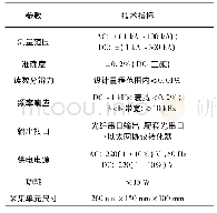 《表1 光纤宽带大电流测量仪主要技术参数》