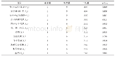 表2 风险维度判定的描述性统计