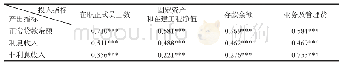 《表1：投入指标与产出指标的相关系数》
