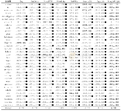 《表1 各算法在35个数据集上的分类误差 (均值±标准差) 汇总表》