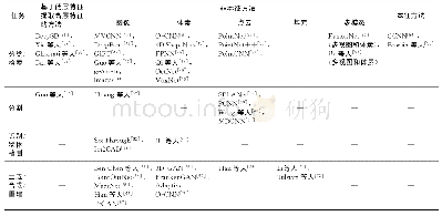 表3 特定任务及数据输入的三维数据分析理解网络汇总