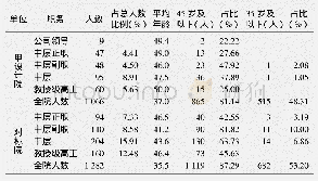 表1 甲设计院与对标院中层干部人员对比