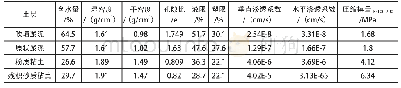 表2 计算模型土层参数表