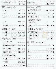 《表1 调查对象的人口社会学特征》