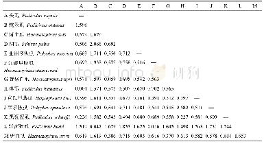 表4 基于16SrRNA基因序列的13种吸虱的遗传距离