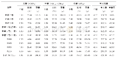 表2 马铃薯品比试验结薯性状分析