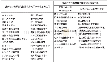 《表3 国家审计政策工具分类》