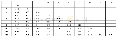 表3 单维度问卷与其他低相关题目混合时的相关系数