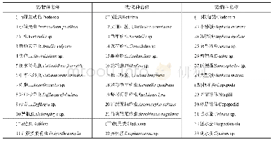 表3 2018年3～5月阿木塔泡和牙门喜泡浮游动物名录