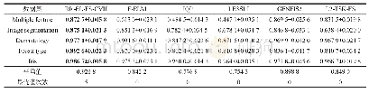 《Table 2 Comparison between this paper and single-view fuzzy systems (Mean±Std) 表2本文算法与单视角模糊系统算法比较 (