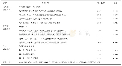 表2 验证性因子分析：多主体参与和产品创新绩效：知识共创的复合中介机制