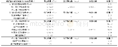 表2 各影响因素影响权重排序表