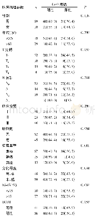 《表1 Cx43蛋白表达与NSCLC临床病理特征的关系[例(%)]》