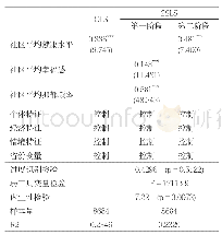 表3 工具变量的回归结果