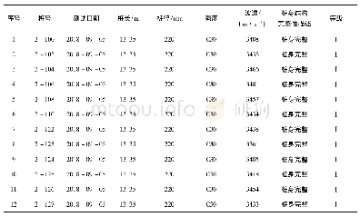 《表3 劲性复合桩(混凝土芯)桩身结构完整性检测结果表》