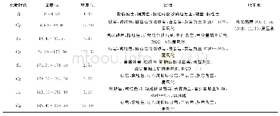 表1 1号抽水试验孔地层岩性分布情况