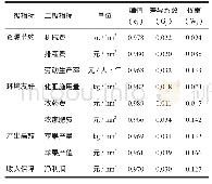 表2 苹果绿色发展评价指标权重计算结果