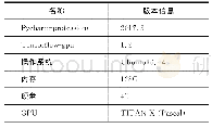 《表4 实验环境软硬件配置》