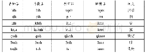 表2 佤语不同方言土语-h、-s韵尾比较