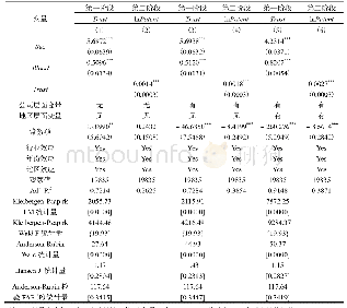 《表5 工具变量两阶段最小二乘估计结果》