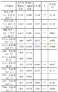 表6 路径、载荷系数估计值统计