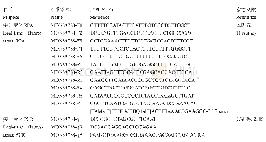 《表1 引物与探针：转基因大豆MON89788实时荧光重组酶聚合酶扩增检测方法的建立》