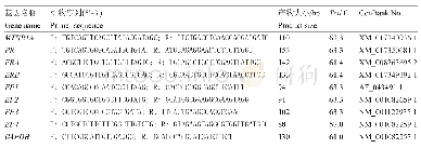 《表1 实时荧光定量PCR引物信息》