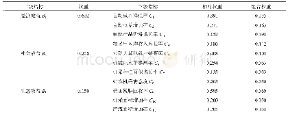 《表2 综合效益后评价指标体系权重》