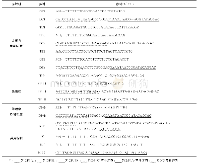 《表4 该研究设计的探针组序列》