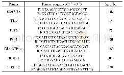 表1 PCR引物序列：翼状胬肉形成相关基因的表达研究
