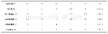 《表8 组织结构指标的判断矩阵及一致性检验》