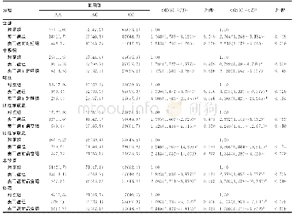 表2 Bcl-2-938C/A位点基因多态性与贲门癌及癌前病变发病风险关系[n(%)]