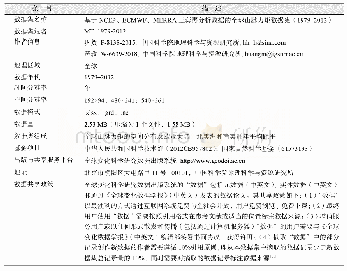 《表1《基于NCEP、ECMWF、MERRA三套再分析数据的全球山脉力矩数据集(1979–2012)》[10]元数据简表》