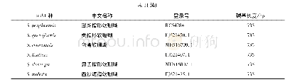 《表1 用于进化树构建的msh1序列基因登录号》