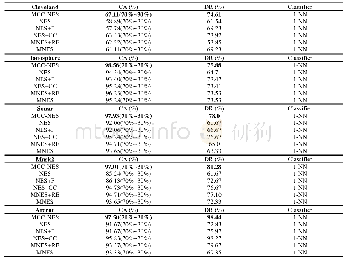 《表4 基于NES各种优化策略的分类准确率和维度缩减率》