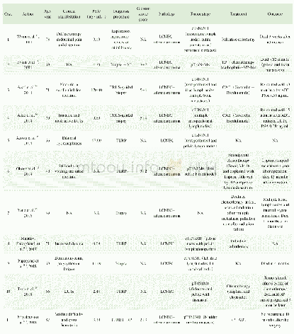 表1 始发即为前列腺LCNEC患者案例总结