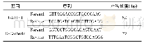 《表1 荧光定量PCR引物序列》