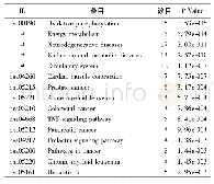 表4 中药方剂治疗疾病关键靶标所参与的通路信息列表