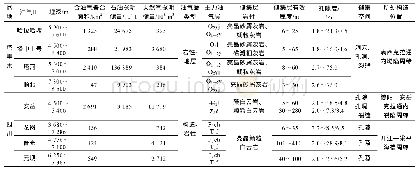 表1 中国海相超深层油气田基本地质参数表