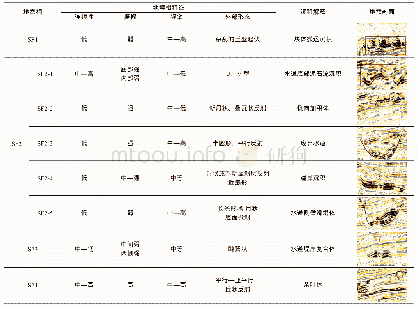 《表1 重力流水道体系主要地震相特征》