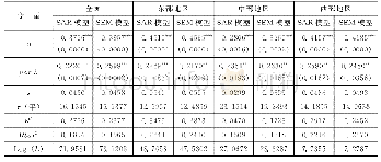 表6 绝对β空间收敛模型参数估计及检验结果